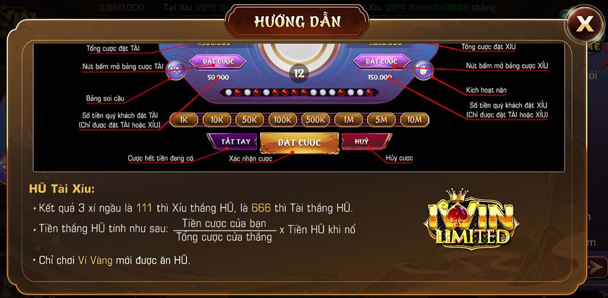 Cách đọc kết quả game Tài Xỉu iWin
