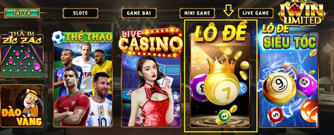 Chọn biểu tượng "Lô Đề"