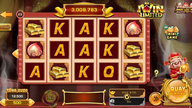 Giao diện game Phúc Lộc Thọ iWin