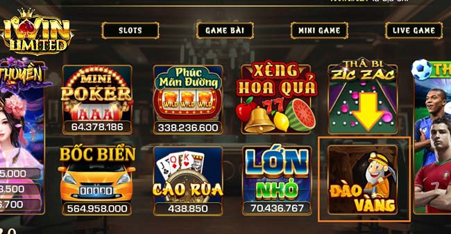 Chọn trò chơi Đào Vàng