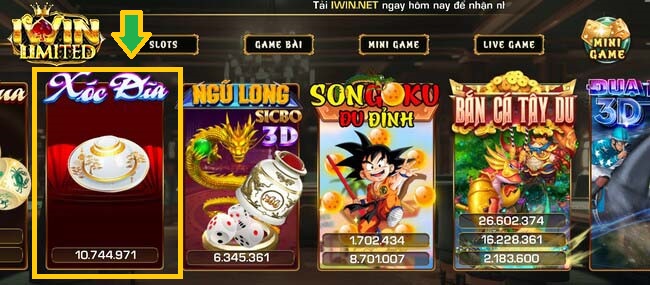 Chọn game Xóc đĩa nổ hũ vào bắt đầu trải nghiệm