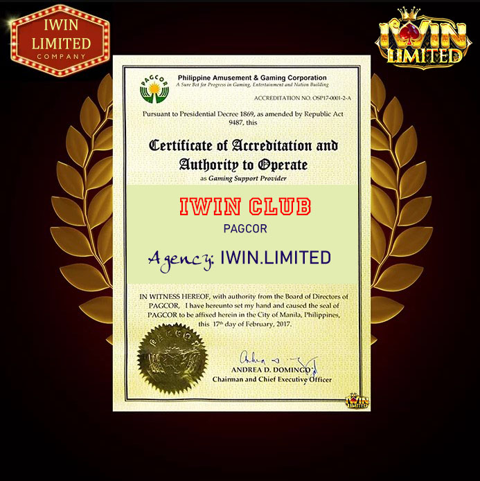 Chứng chỉ hợp pháp iWin