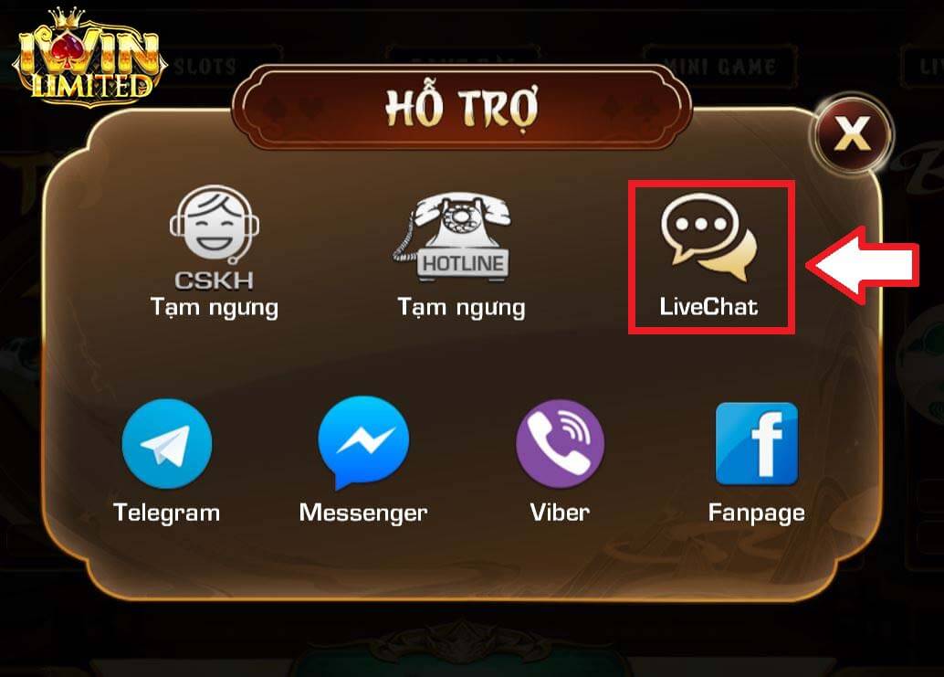 Dịch vụ hỗ trợ khách hàng của iWin đa dạng