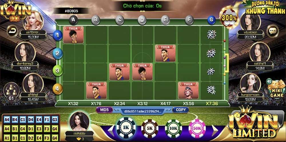 cách đặt cược game đường đến khung thành iWin