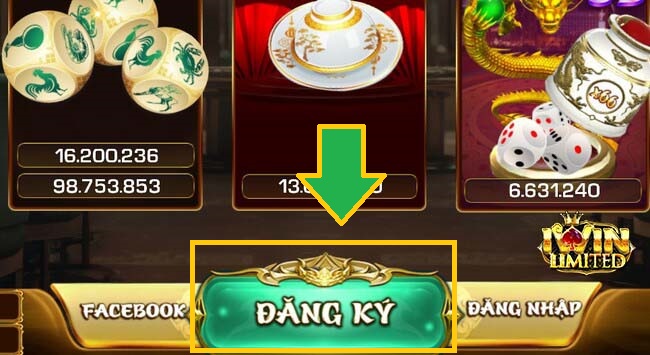 Chọn Đăng ký để tạo tài khoản iWin