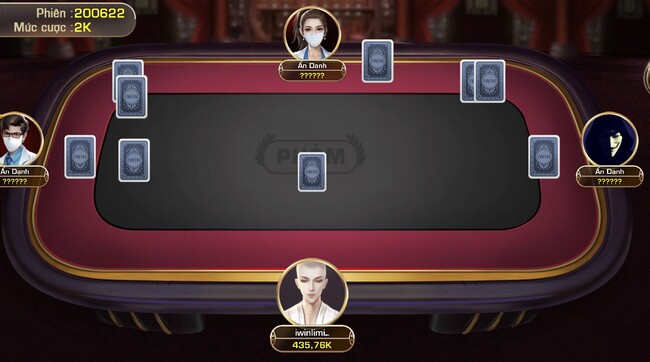 Giao diện chơi phỏm Bigkool iWin