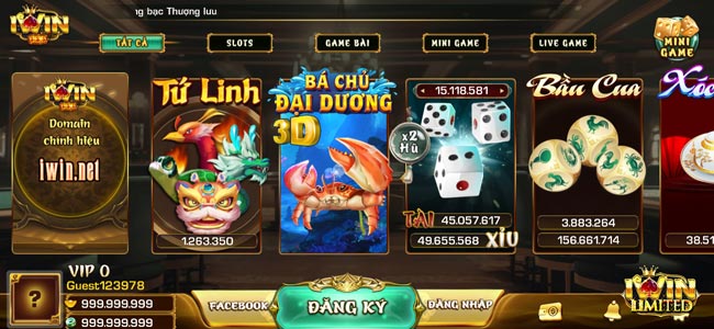 Giao diện game IWIN