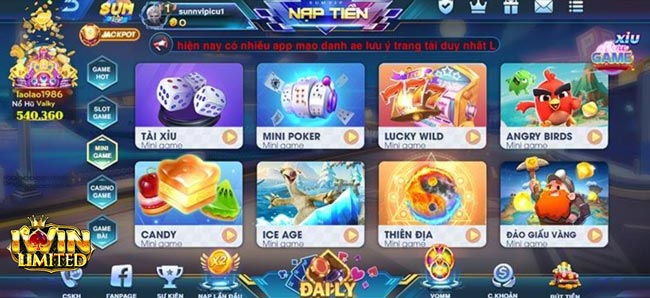 Giao diện sảnh Sum Vip