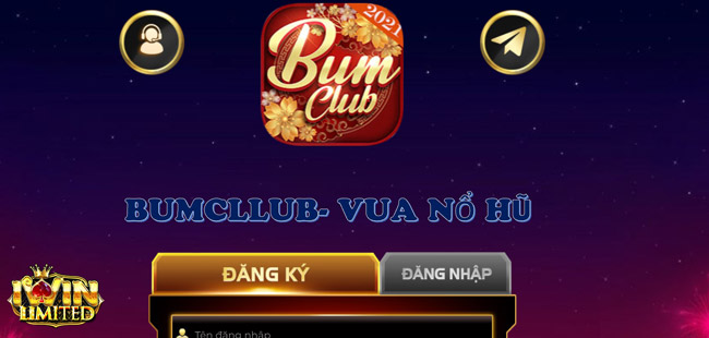 Giữa IWin Club và Bumcluc, Giao diện tải game Bumclub màu tương đối tối