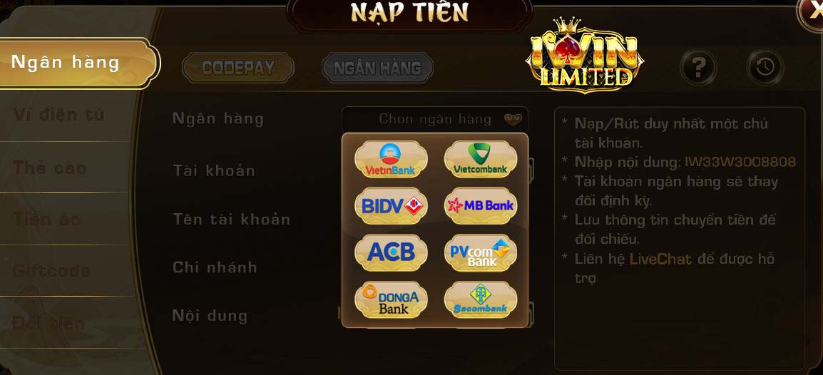 cổng game bài iwin rất uy tín