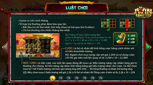 Luật chơi Kungfu Panda tại iWin