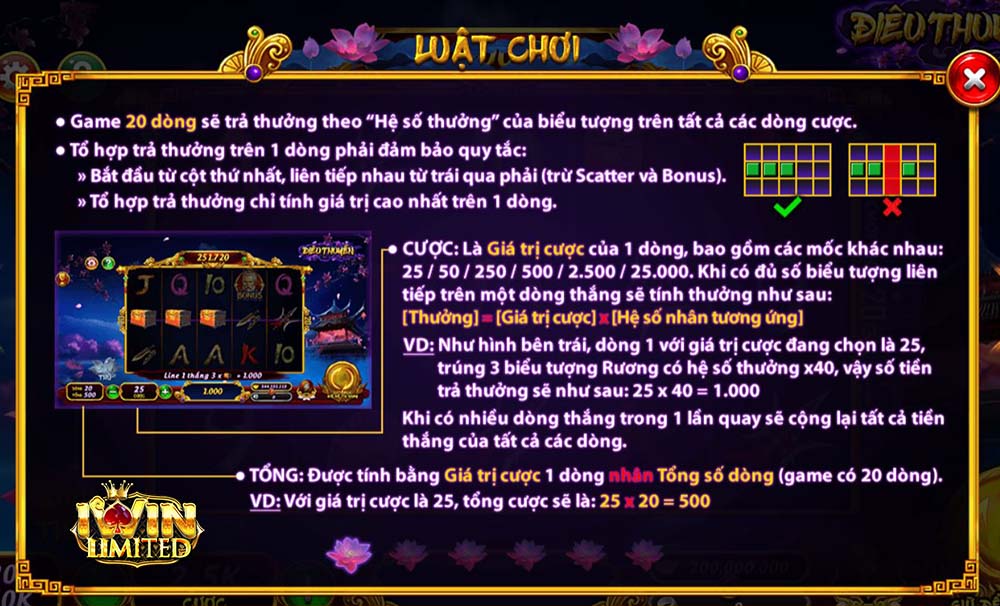 Luật chơi Điêu Thuyền iWin