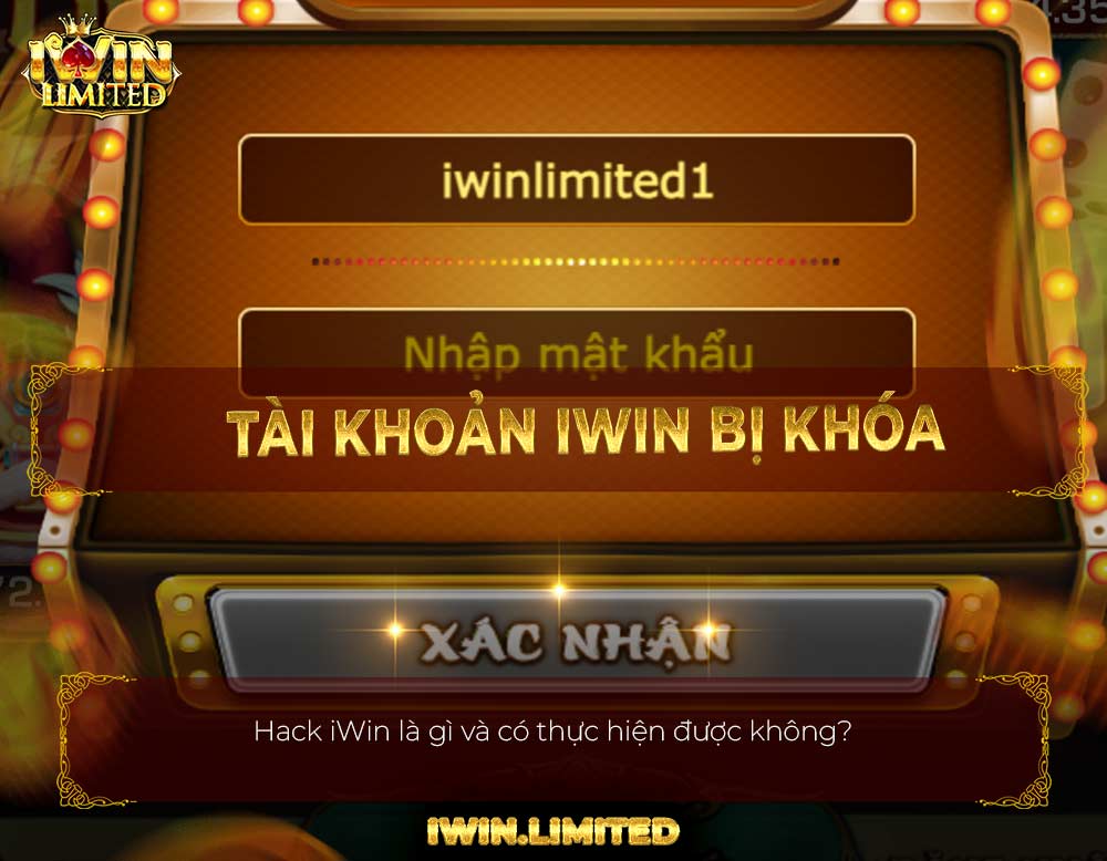 tài khoản bị khóa