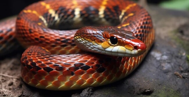 Mộng thấy rắn màu đỏ săn mồi