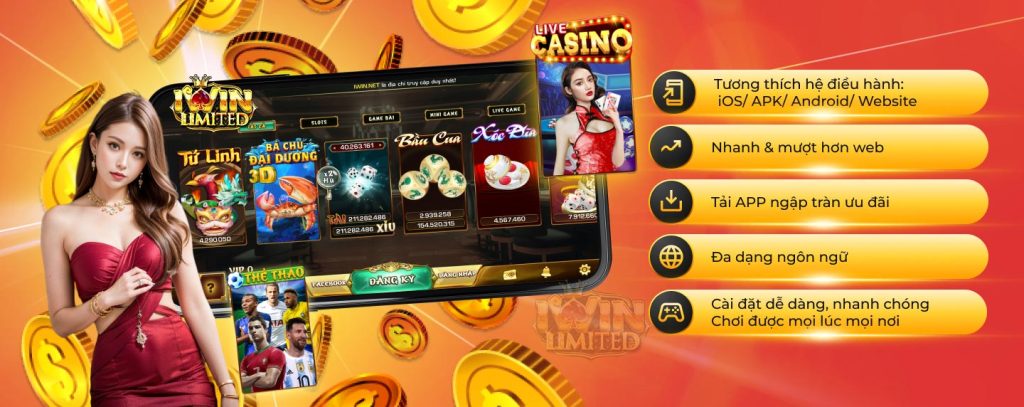 ưu điểm app nhà cái iwin
