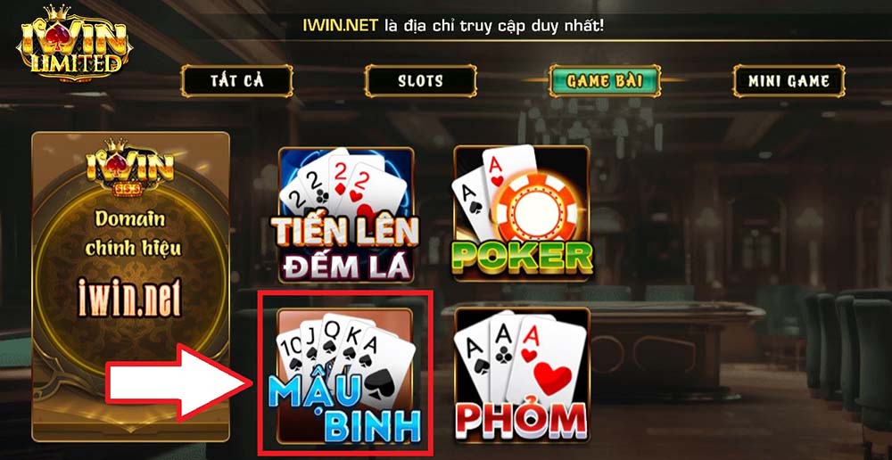 Vào Mậu Binh trên iWin