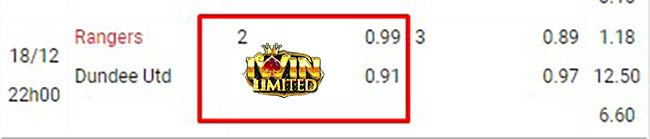 ví dụ cách đọc kèo 2 trái tài xỉu