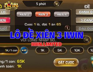 Lô đề xiên 3 trên iWin
