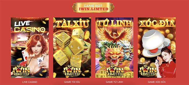iwin limited cung cấp tất cả các trò chơi cá cược trực tuyến