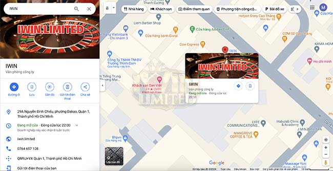 địa chỉ văn phòng iwin