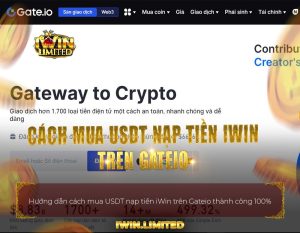 Cách mua USDT để nạp tiền iWin trên GATEIO thumbnail