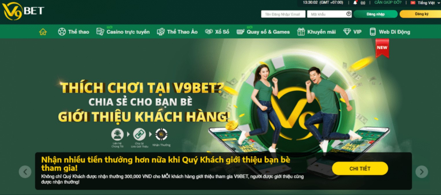 Giao diện V9Bet