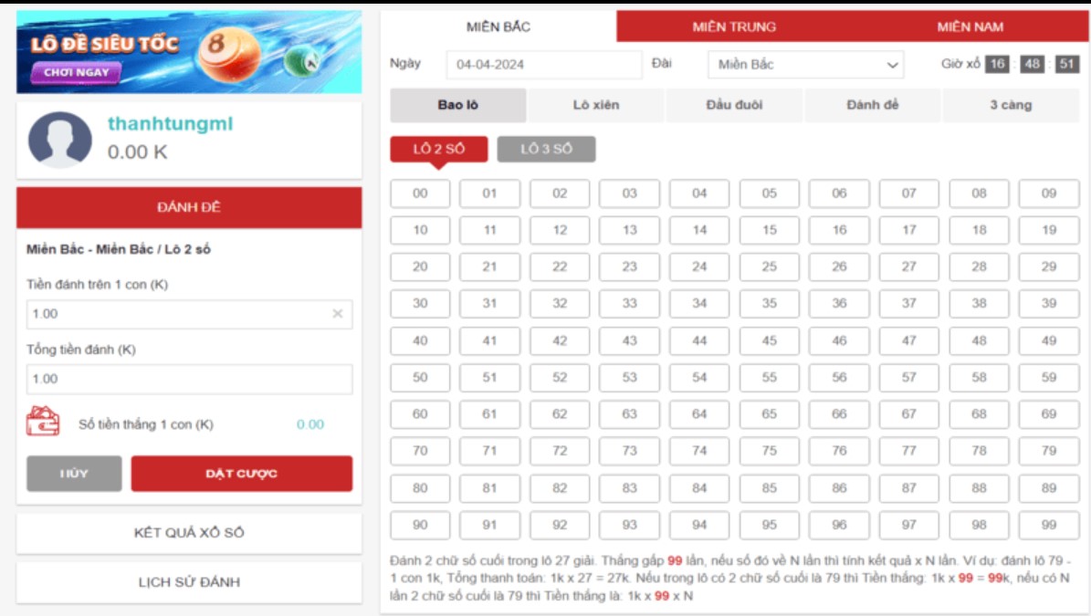 Thông tin về lô đề 11Bet