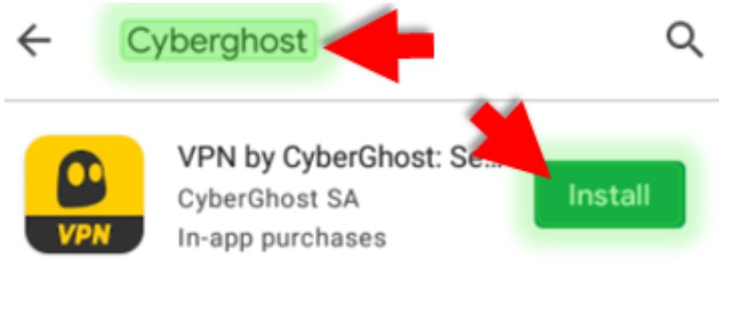 Tìm kiếm cyberghost VPN