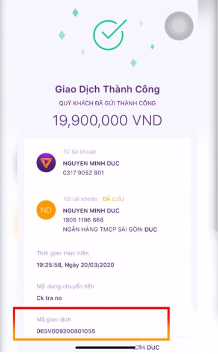 Các bước lấy mã giao dịch trên Internet Banking